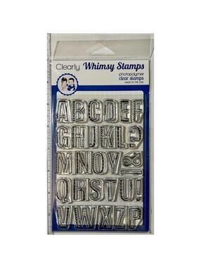 Whimsy AlFaDoodles Alphabet Clear Stamp Set Unmounted Crafting